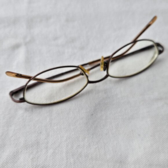 Safilo Team 4120 Vintage Brown Metal Eyeglasses Frames Only  Safilo Team 4115 Brown metal frames made in Italy